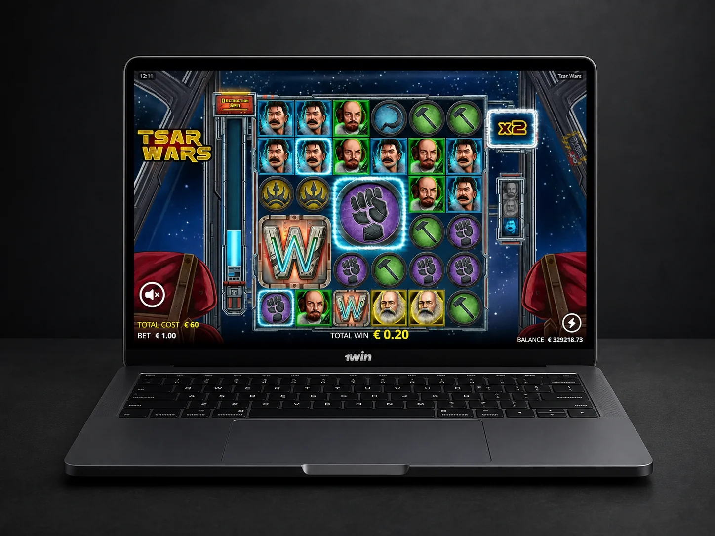 Tsar Wars shown side by side on an Android casino app and an iPhone PWA home-screen icon